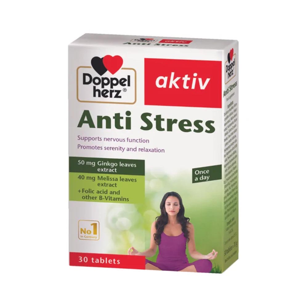 Viên Uống Anti Stress Doppelherz Hỗ Trợ Giảm Căng Thẳng (Hộp 30 Viên)