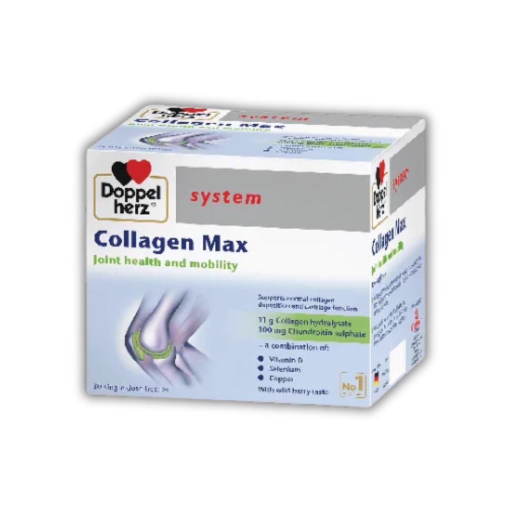 Dung Dịch Uống Collagen Max Doppelherz Bổ Khớp (Hộp 30 Chai)