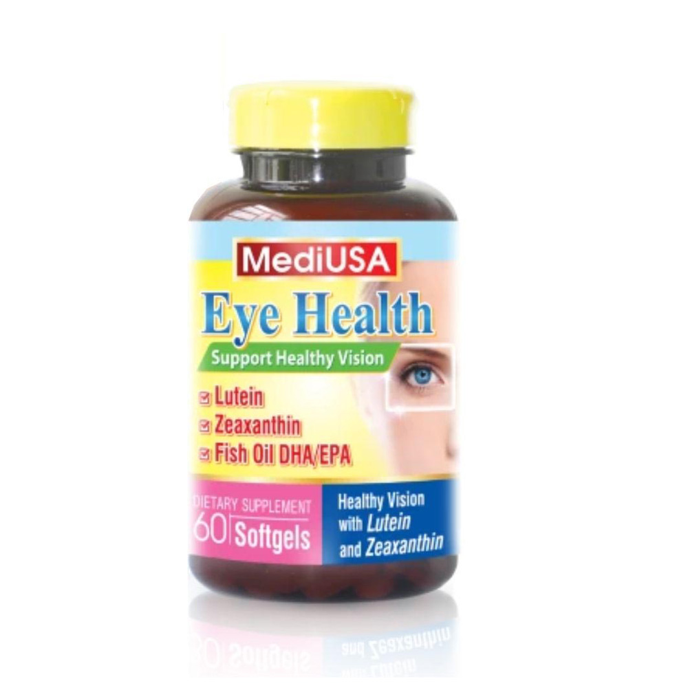 Viên Uống Eye Health MediUSA Hỗ Trợ Bổ Mắt & Bảo Vệ Thị Lực (Hộp 60 Viên)