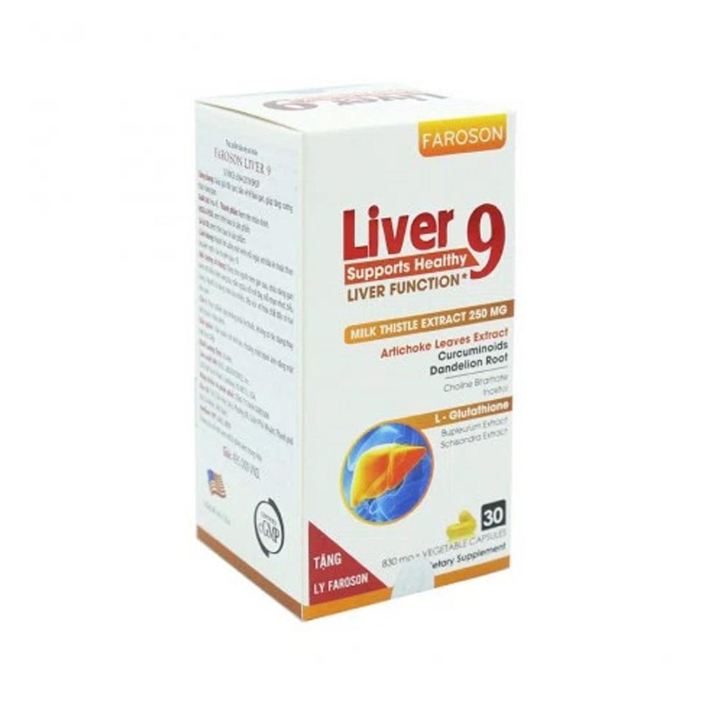 Viên Uống Faroson Liver 9 Profa Giải Độc Gan, Bảo Vệ Tế Bào Gan (Hộp 30 Viên)