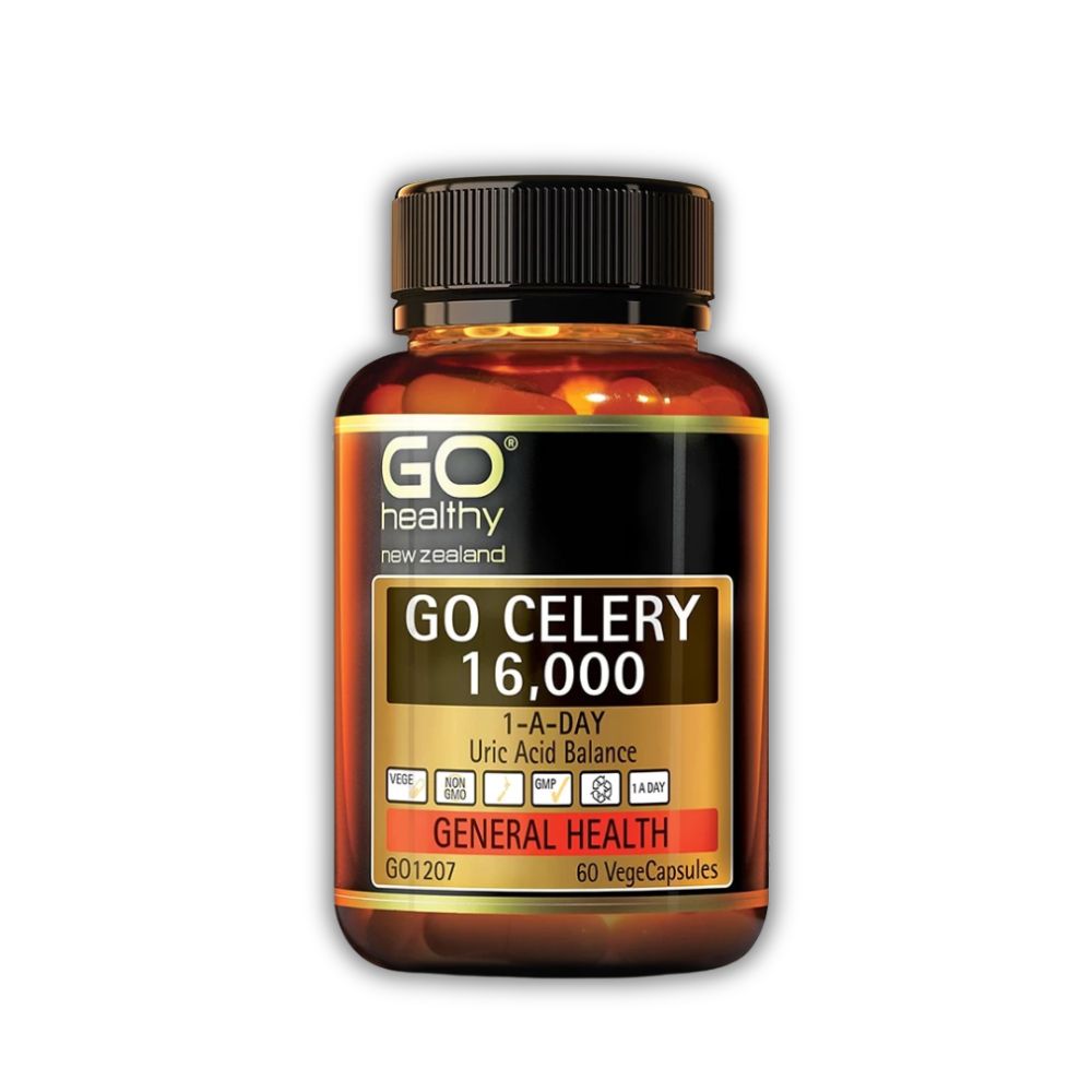 Viên Uống GO Celery 16,000 Go Healthy Hỗ Trợ Giảm Uric Acid (Hộp 30 Viên)