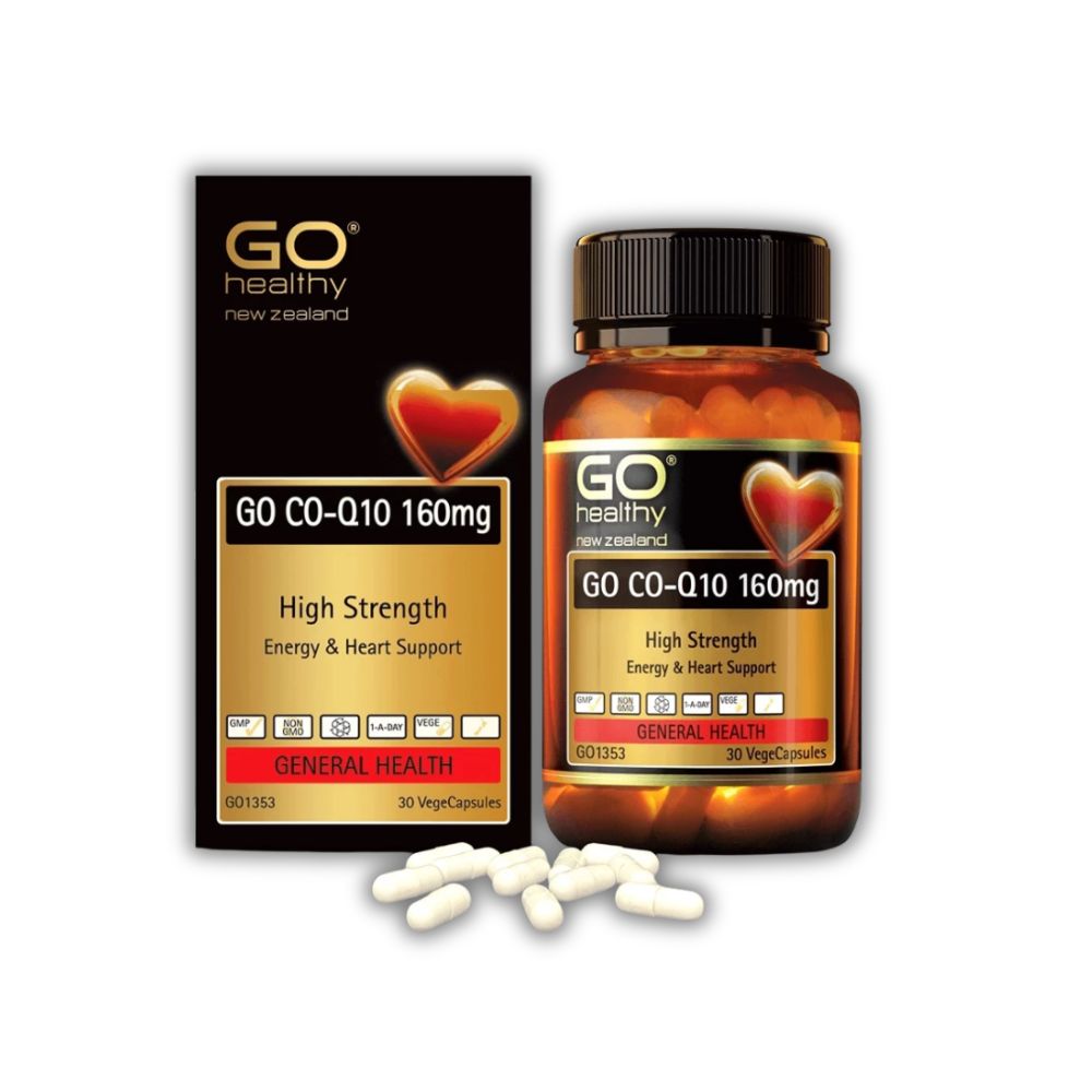 Viên Uống GO CO Q10 160MG Go Healthy Hỗ Trợ Giảm Lão Hóa Tim Mạch (Hộp 30 Viên)