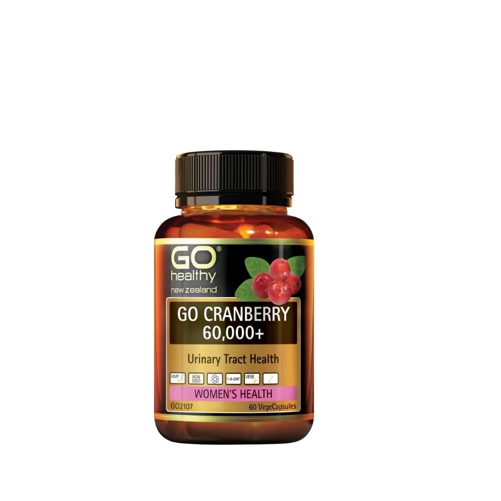 Viên Uống GO Cranberry 60,000+ Go Healthy Hỗ Trợ Giảm Viêm Đường Tiết Niệu (Hộp 30 Viên)
