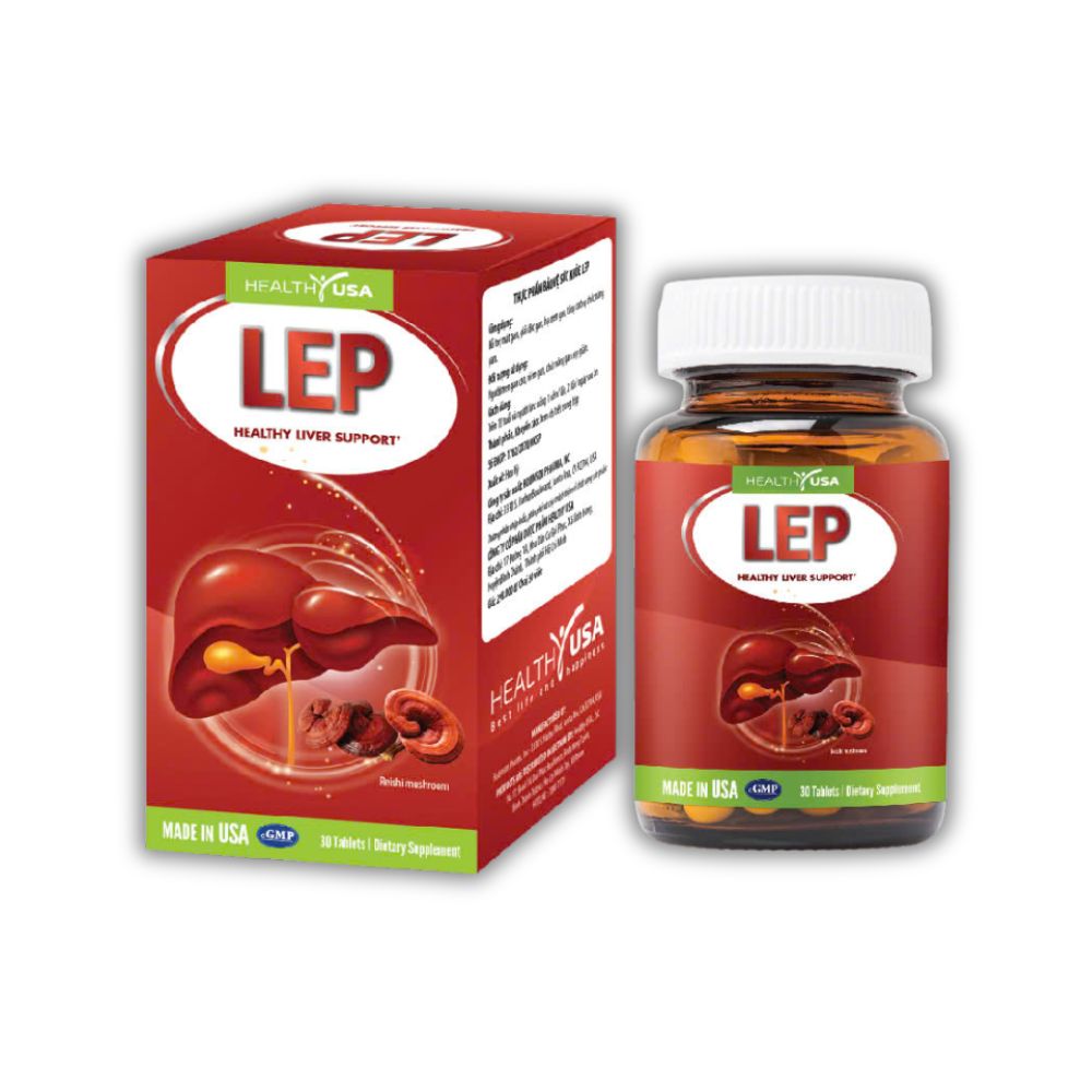 Viên Uống LEP Healthy USA Hỗ Trợ Tăng Cường Chức Năng Gan (hộp 30, 60 viên)