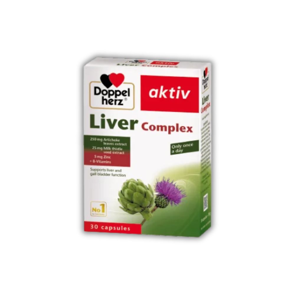 Viên Uống Liver Complex Doppelherz Hỗ Trợ Giải Độc Gan (Hộp 30 Viên)