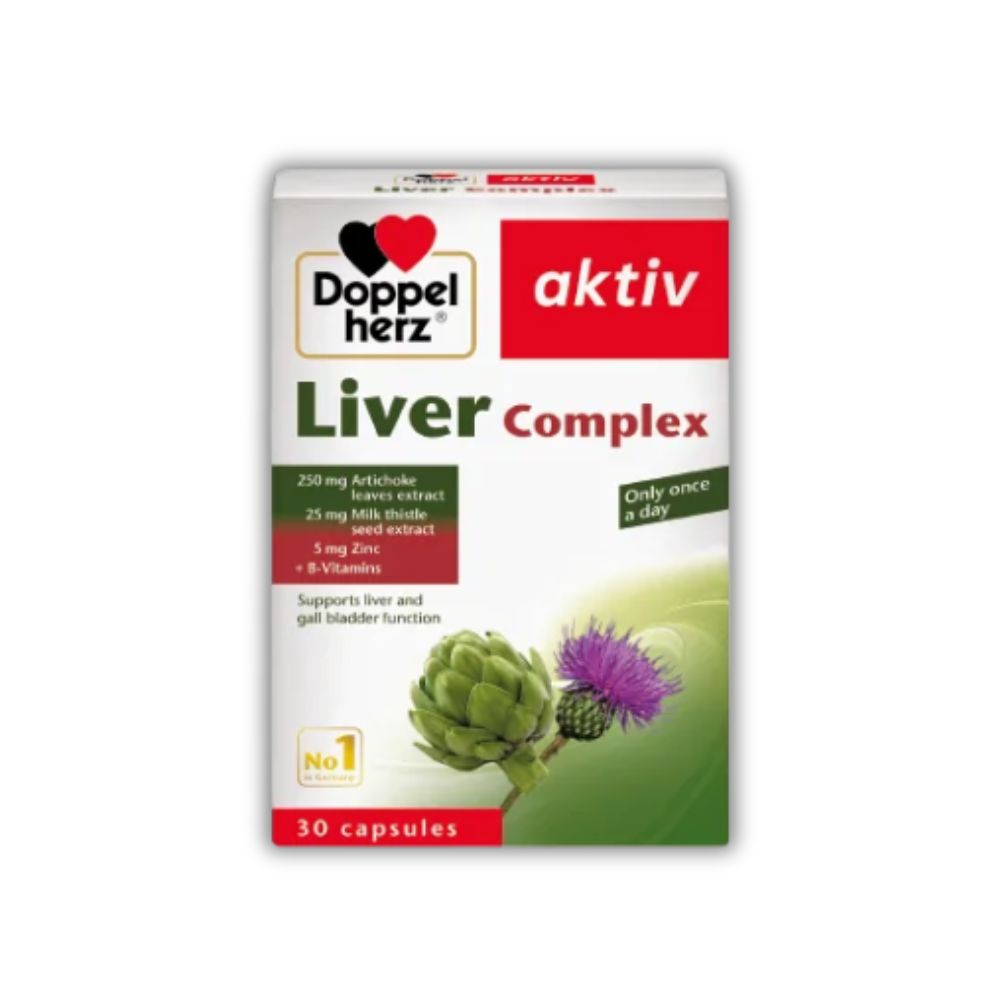 Viên Uống Liver Complex Doppelherz Hỗ Trợ Giải Độc Gan (Hộp 30 Viên)