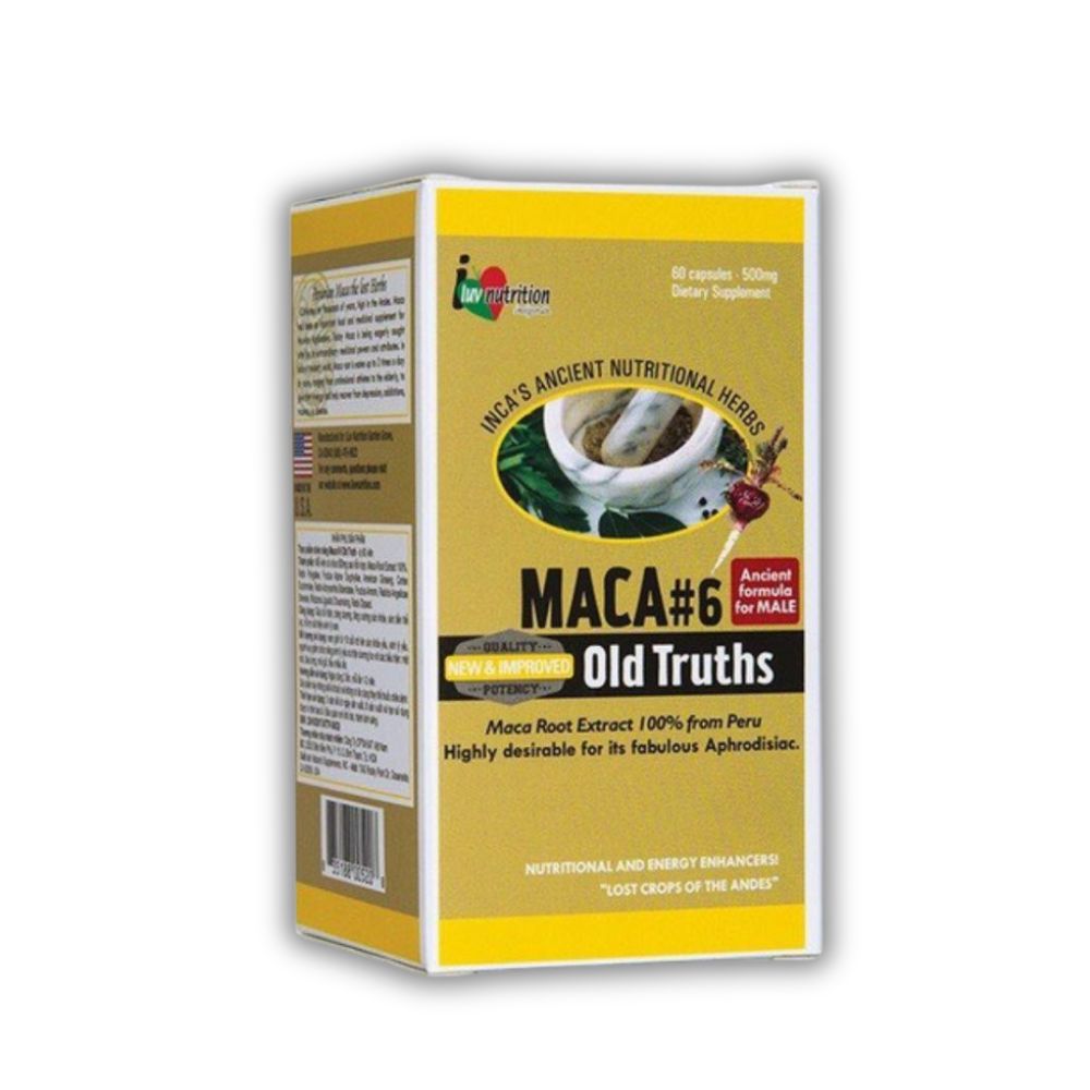 Viên Uống Maca #6 Old Truths Nature’s Supplement Hỗ Trợ Tăng Cường Sinh Lý Nam (Lọ 60 Viên)
