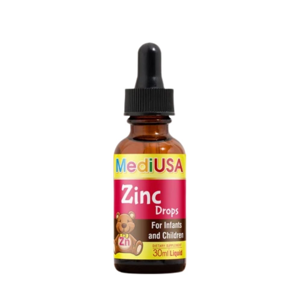 Siro Zinc Drops MediUSA Hỗ Trợ Tăng Cường Sức Đề Kháng (Chai 30 ml)
