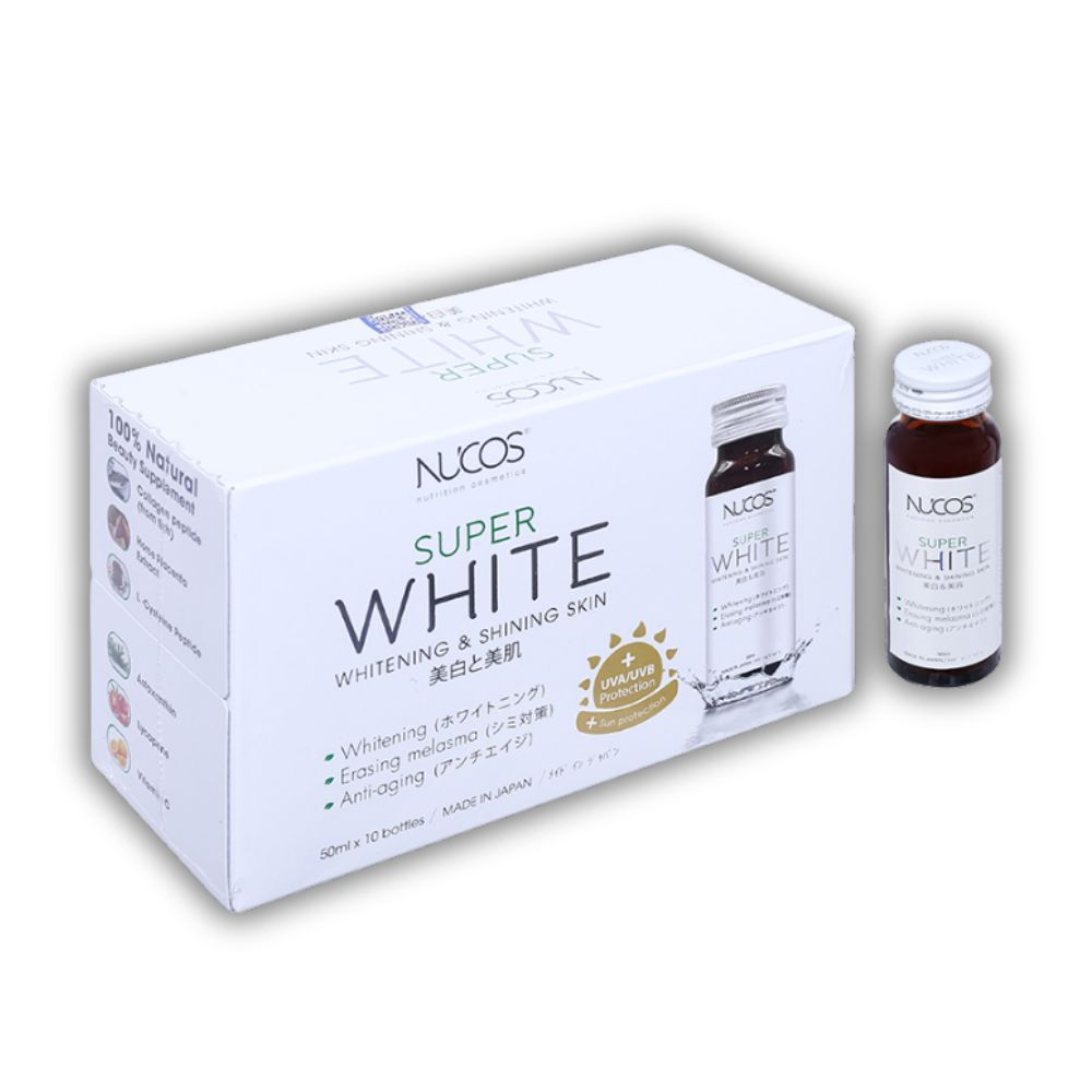 Nước Uống Profa Nucos Super White Hỗ Trợ Làm Trắng Da & Giảm Nám (Hộp 10 Chai)