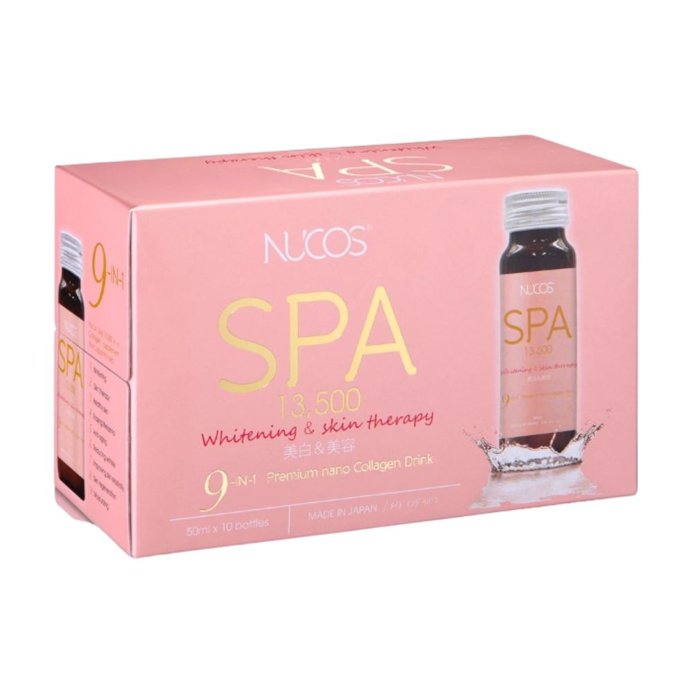 Nước Uống Nucos Spa Collagen 13,500 Hỗ Trợ Làm Đẹp Da (HỘP x 10 CHAI)