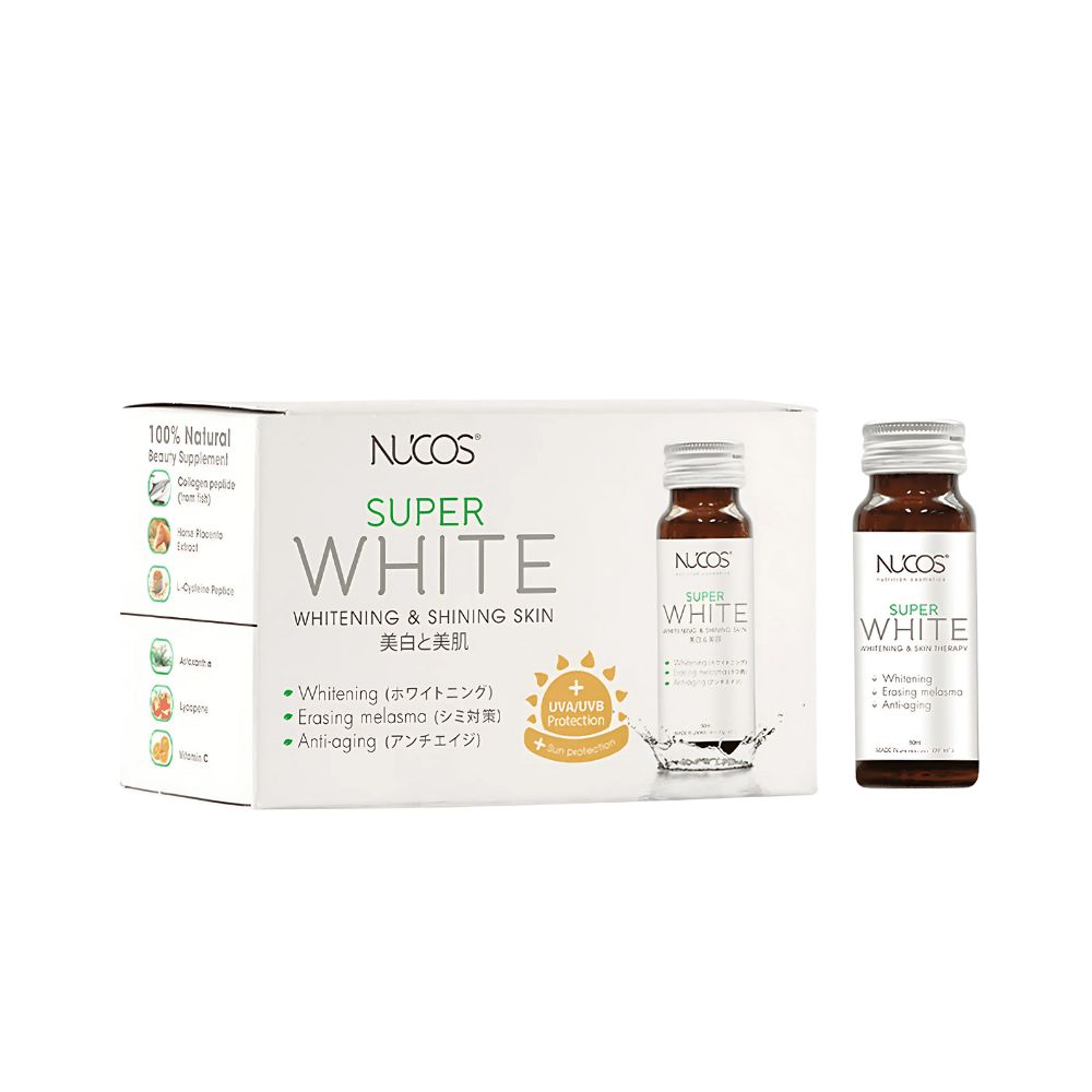Nước Uống Profa Nucos Super White Hỗ Trợ Làm Trắng Da & Giảm Nám (Hộp 10 Chai)