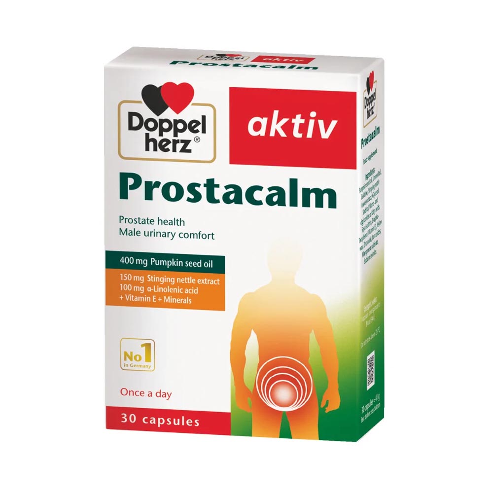 Viên Uống ProstaCalm Doppelherz Hỗ Trợ Phì Đại Tiền Liệt Tuyến (Hộp 30 Viên)