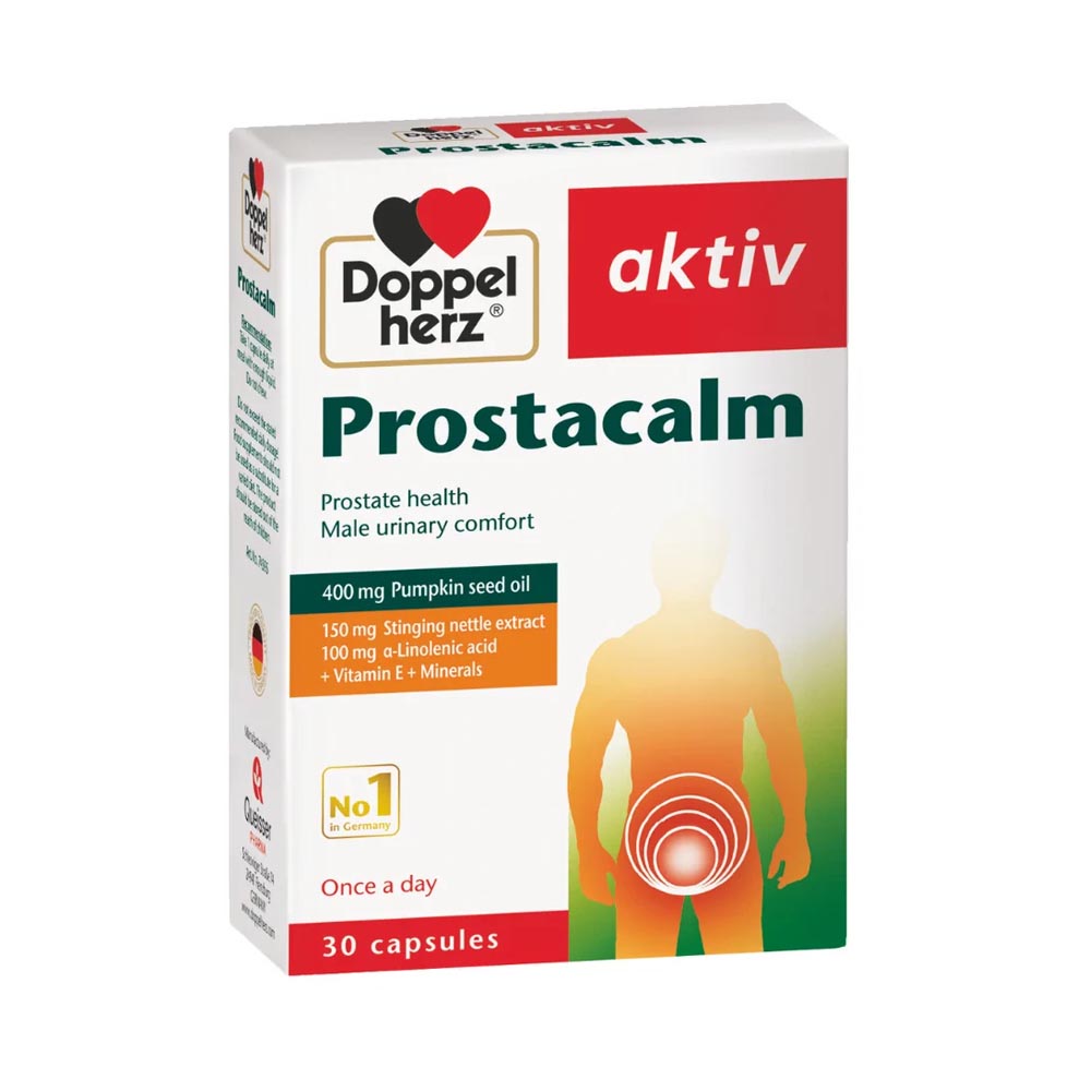 Viên Uống ProstaCalm Doppelherz Hỗ Trợ Phì Đại Tiền Liệt Tuyến (Hộp 30 Viên)