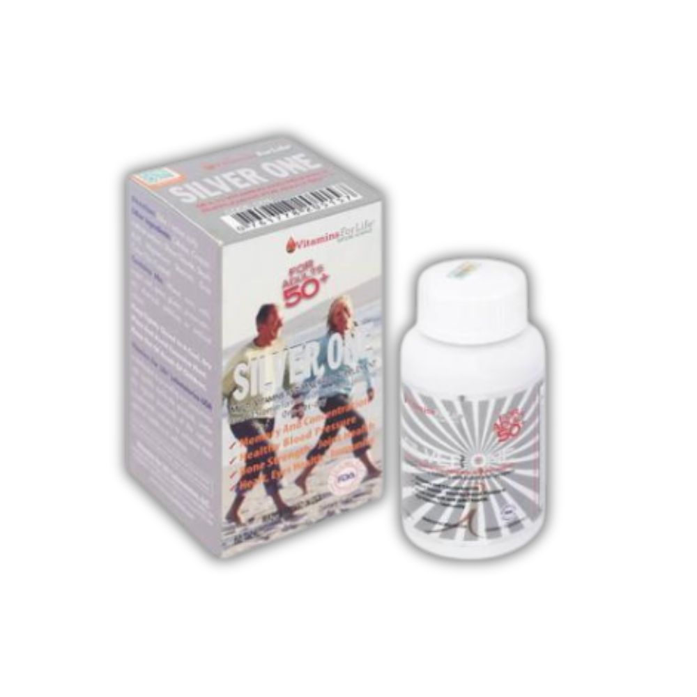 Viên Uống Silver One Vitamins For Life Bổ Sung Vitamin và Khoáng Chất Cho Người Trên 50 Tuổi (Lọ 60 Viên)