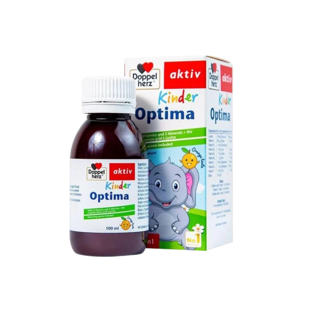 Siro Kinder Optima Doppelherz Hỗ Trợ Trẻ Ăn Ngon (Chai/100ml)