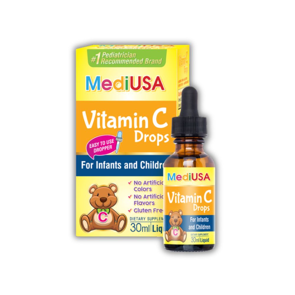 Siro Vitamin C Drops MediUSA Hỗ Trợ Bổ Sung Vitamin C (Chai 30 ml)