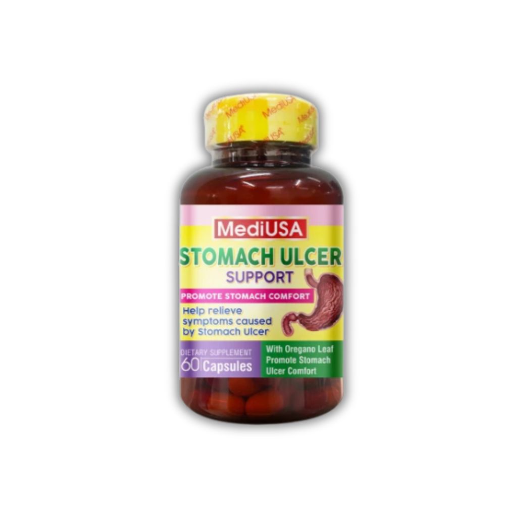 Viên Uống Stomach Ulcer MediUSA Hỗ Trợ Giảm Đau Dạ Dày (Hộp 60 Viên)