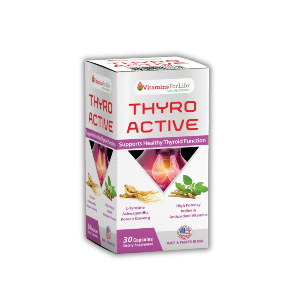 Viên Uống Thyro Active Vitamin For Life Hỗ Trợ Tăng Cường Sức Khỏe Tuyến Giáp (Hộp 30 Viên)