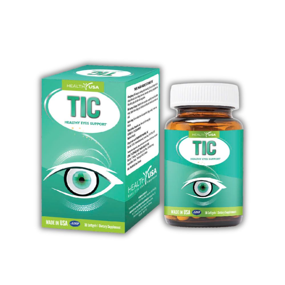 Viên Uống TIC Healthy USA Hỗ Trợ Bổ Mắt, Mắt Sáng Khỏe (Chai 30 Viên)