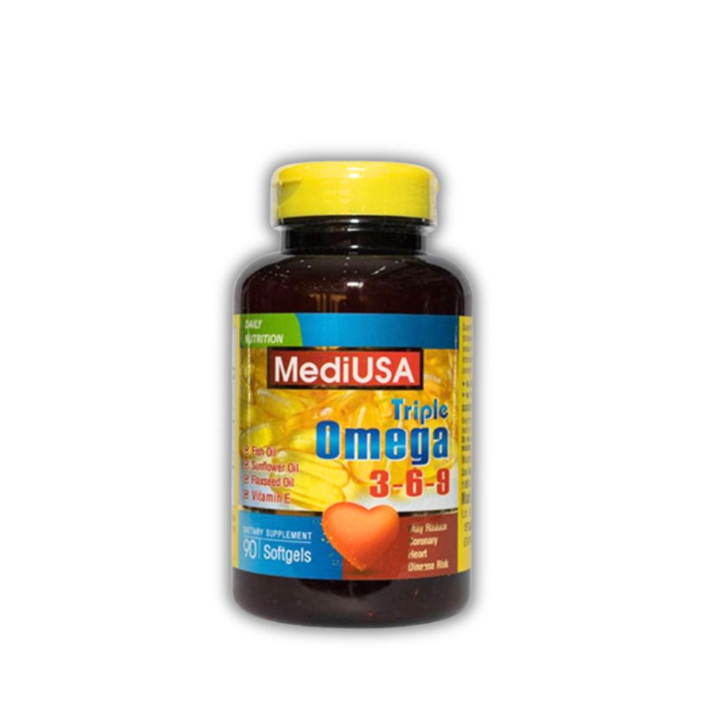Viên Uống Triple Omega 369 MediUSA Bổ Não (Hộp/90 Viên)