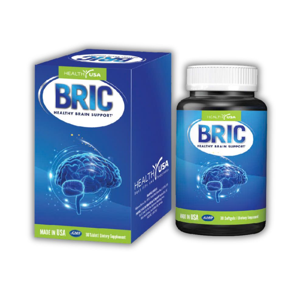 Viên Uống BRIC Healthy USA Hỗ Trợ Tăng Cường Tuần Hoàn Não (Chai x 30 viên)