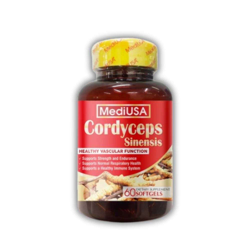 Viên Uống Cordyceps Sinensis MediUSA Hỗ Trợ Tăng Sức Đề Kháng (Hộp 60 Viên)