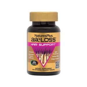 Viên Uống AgeLoss Hair Support Nature’s Plus Hỗ Trợ Ngăn Rụng Tóc (Lọ 90 Viên)