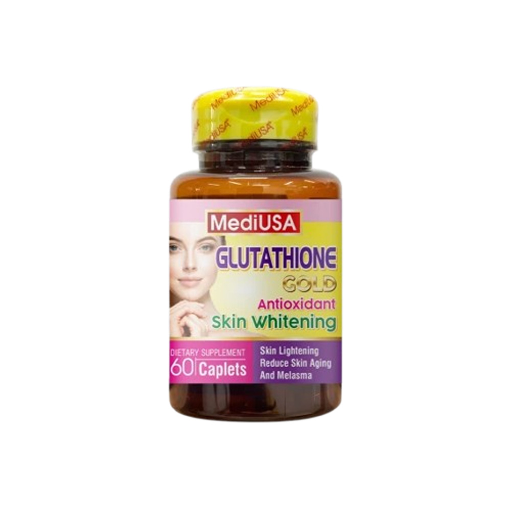 Viên Uống Glutathione Gold MediUSA Hỗ Trợ Trắng Da – Giảm Nám (Hộp 60 Viên)