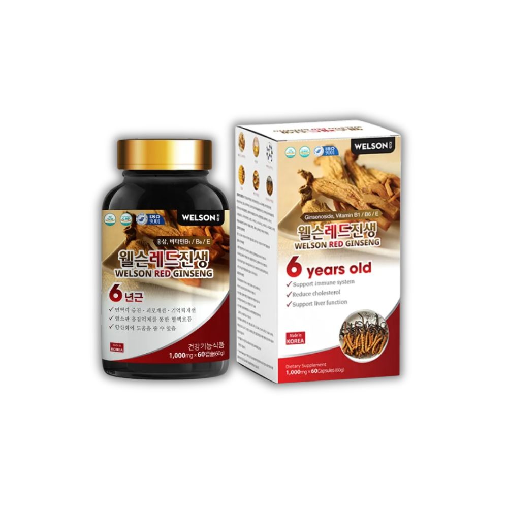 Viên Uống Hồng Sâm Welson Red Ginseng Profa Bồi Bổ Sức Khỏe (Hộp/60 Viên)
