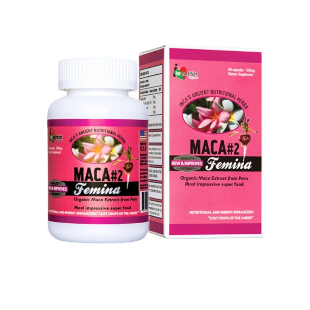 Viên Uống Maca #2 Femina Nature’s Supplements Hỗ Trợ Tăng Nội Tiết Tố Nữ (Hộp 60 Viên)