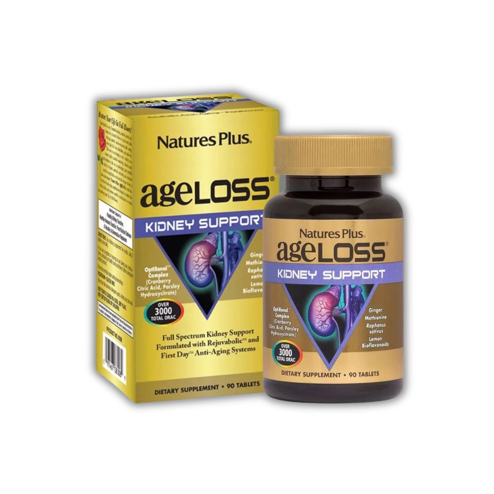 Viên Uống AgeLoss Kidney Support Nature's Plus Hỗ Trợ Bổ Thận (Lọ 90 Viên)